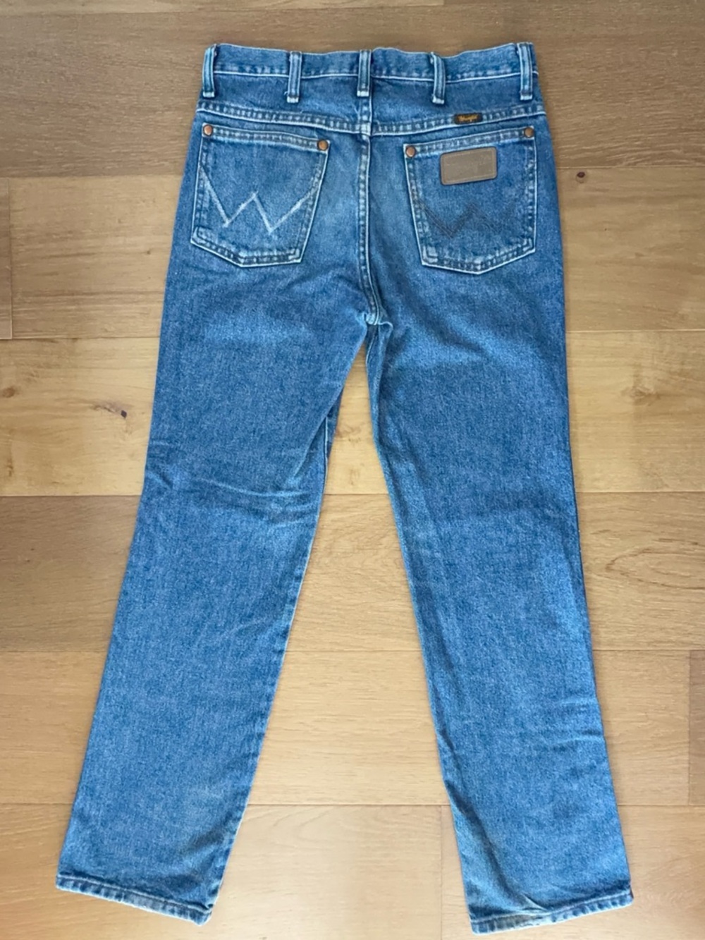 Wrangler Cowboy Cut Slim Fit Jeans Rodeo Western Stonewash Blue Men's 30x30
